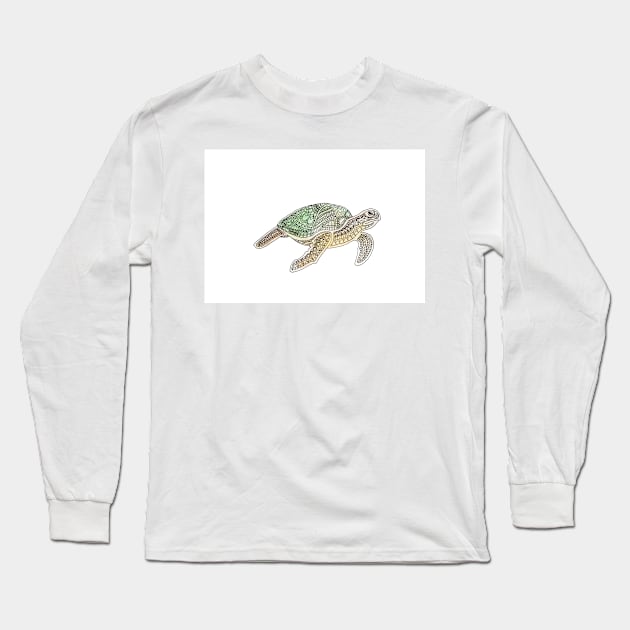Tortuga Long Sleeve T-Shirt by calamarisky